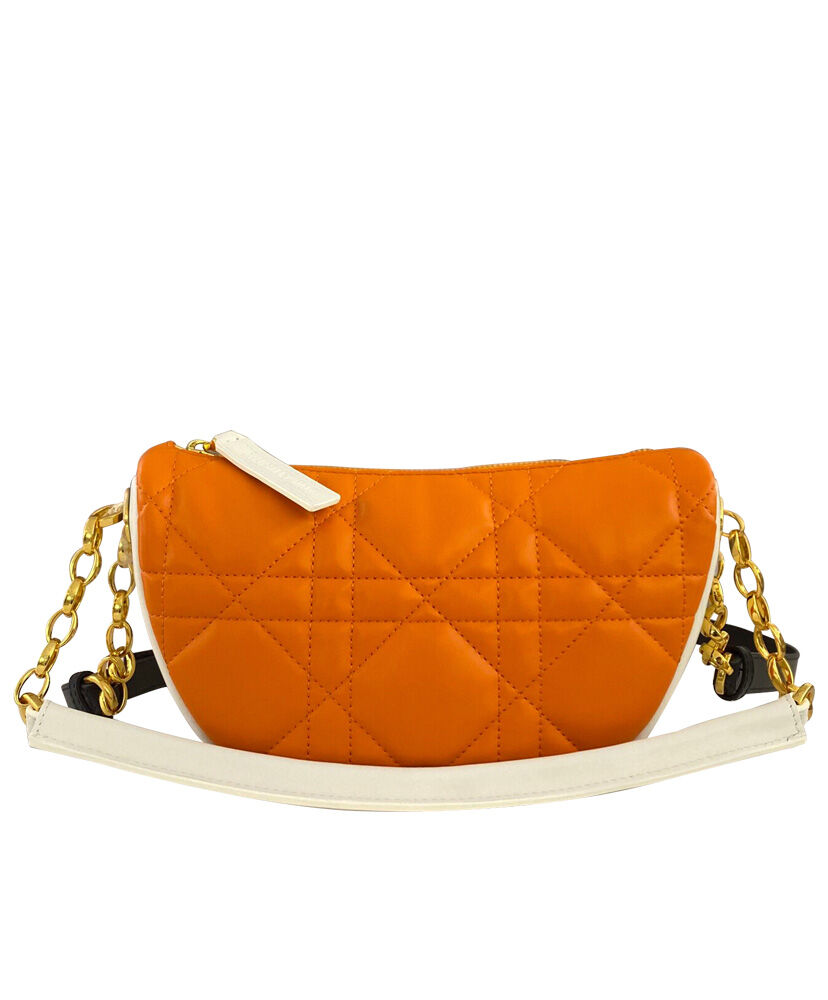 Christian Dior Vibe HOBO Leather Bag Orange